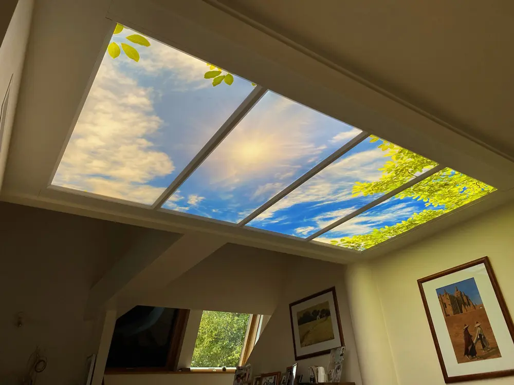 Une solution sur mesure : 4 dalles LED décoratives intégrées