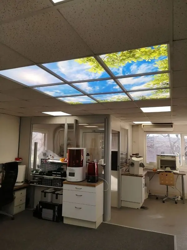Décor led plafond ciel nuage - réalisation Lightmann